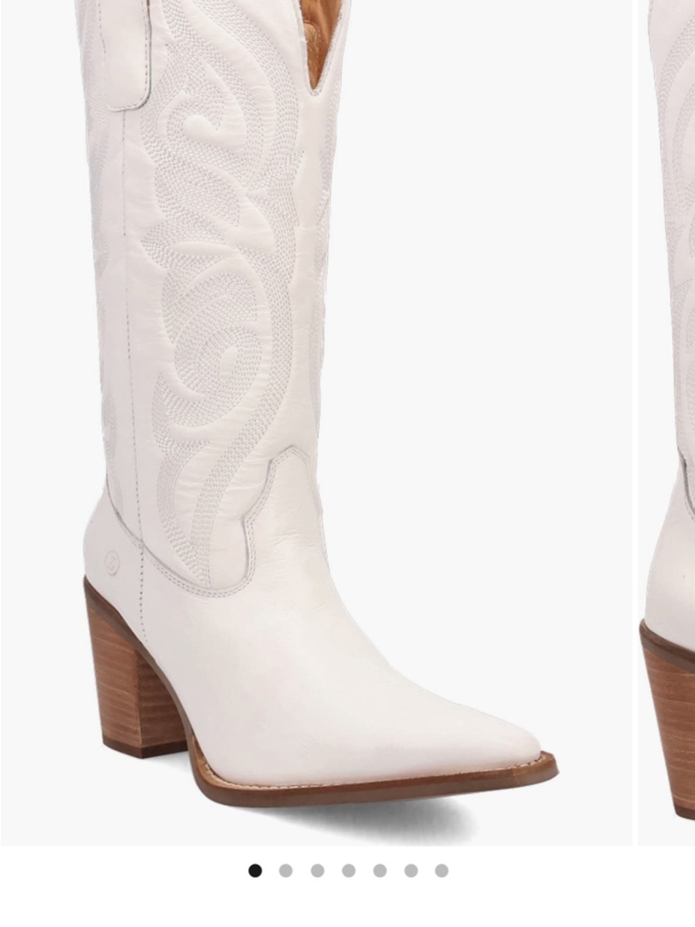 NWOB DINGO White Hensley Western Boot size 9M - Picture 5 of 14